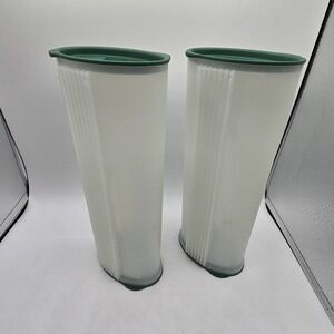 TUPPERWARE PASTA Mates SPAGHETTI Pasta CONTAINER LARGE Green 12"